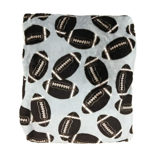 New The Big One--Super Soft Plush Throw-Football-Oversized-60" X 72"-Gray/Brown New The Big One--Super Soft Plush Throw-Football-Oversized-60" X 72"-Gray/Brown